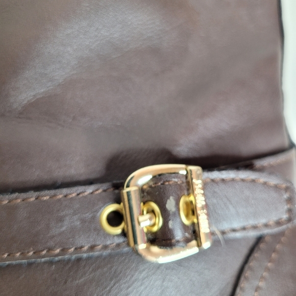 Nine West Suri 2 Brown Faux Leather Riding Boots Size Women's 5 - Picture 10 of 14